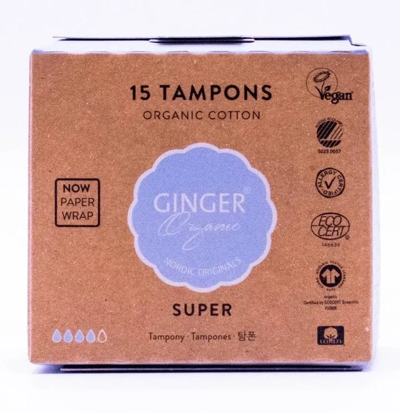 Ginger Organic Tampon super (15 stuks)